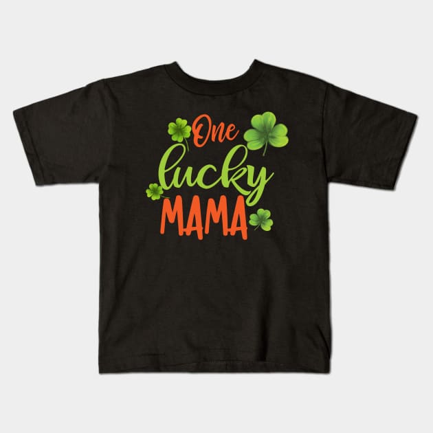 one lucky mama Kids T-Shirt by busines_night